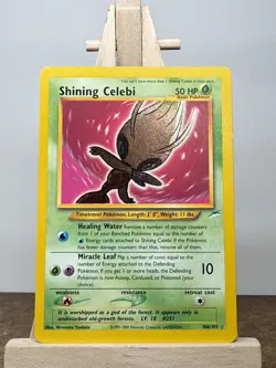 Pokemon TCG Shining Celebi Neo Destiny Shining Holo 50 HP 106/105 Vintage - Image 2