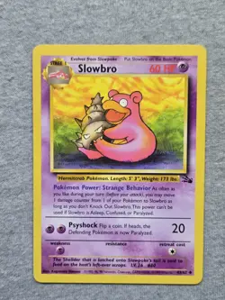Pokemon TCG Slowbro Fossil 43/62 Regular Unlimited Uncommon - Image 1