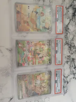 Pokemon TCG Ralts 211 Kirlia 212 Gardevoir EX Scarlet and Violet Sequentia PSA 9 - Image 2