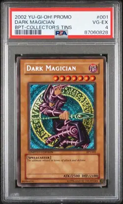 YUGIOH! Dark Magician 2002 Collector's Tin BPT-001 - PSA 4 - Image 1