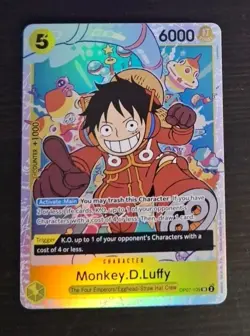One Piece Monkey D Luffy OP07-109 500 Years In The Future English ERROR MISPRINT - Image 1