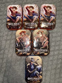 One Piece Mini Tin Pack Set Vol. 2 Lot Of 6 - Brand New/Sealed - Image 1