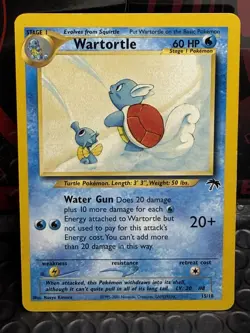 Pokemon TCG Wartortle Card 15/18 Southern Islands Regular LP - Image 1