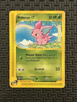 Pokemon TCG Cards Nidoran (M) 96/147 Aquapolis LP/MP - Image 1