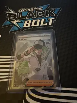 N's Plan 163/086 Full Art Pokemon Black Bolt TCG Card - Near Mint - Image 1