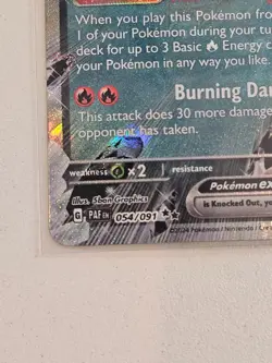 Charizard ex 54/91 Paldean Fates Double Rare, Pokemon Card - Image 3