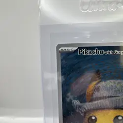 Pikachu Van Gogh Pika Portrait Gray Hat TCG Promo Pokemon Card - Image 3