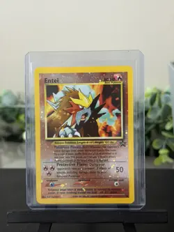 Pokemon TCG Entei #34 Reverse Holo Promo Card 2001 Movie Promo - Image 1