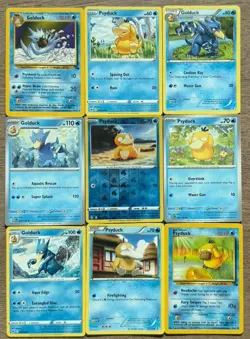 Psyduck Golduck 9 Card Theme Lot Pokemon TCG Mixed Sets - Image 1