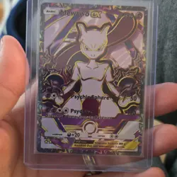 Pokemon TCG Mewtwo ex 150 EX Rule Foil Basic Psychic Type 150 HP Card - Image 1