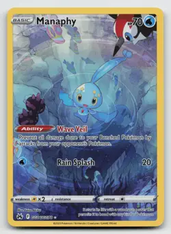 Manaphy - GG06/GG70 - Pokemon Crown Zenith Galarian Gallery Holo Card NM - Image 1