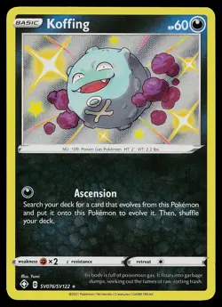 Pokemon Card - Koffing Shining Fates SV076/SV122 Shiny Holo Rare - Image 1