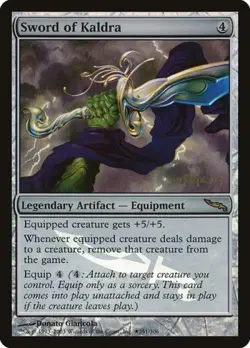 Sword of Kaldra -Foil Light Play MTG Promos: Prerelease Cards - Image 1