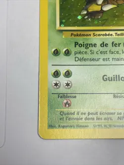 Pokemon Cards Pinsir 9/64 Jungle Set Rare Holo Card WOTC 1999 - Image 4