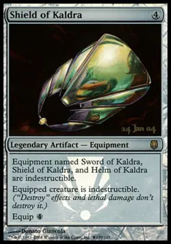 [1x] Shield of Kaldra - Foil - Prerelease Promo Slight Play, English Pre-Release - Image 1