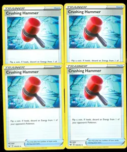 Pokemon CRUSHING HAMMER 159/202 Sword & Shield - - MINT 4X - Image 1