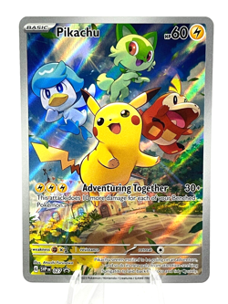 Pikachu #027 - SV Black Star Promo - Pokemon - NM - Image 1
