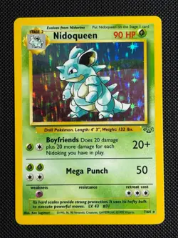 1# Pokemon Cards Nidoqueen 7/64 Jungle Holo Rare - Image 1