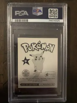 PSA 9 MINT 1999 MERLIN POKEMON #S4 BLASTOISE - PRISM - Image 2