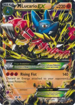 Mega-Lucario-EX - 55/111 - Holo Rare EX PL/MP, English Pokemon Furious Fists - Image 1
