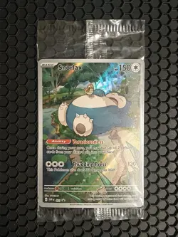 SEALED Pokemon Snorlax SVP 051 Scarlet & Violet 151 Holo Black Star Promo NM - Image 1