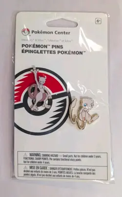 Mewtwo & Mew Pokemon Center Pins Sealed (2 Pack) Exclusive Retired 2018 Rare - Image 1