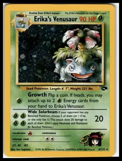 Erika’s Venusaur 2000 Gym Challenge 04/132 Holo Pokemon LP/MP Vintage Rare - Image 1