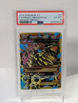 Primal Groudon EX Ancient Origins PSA 6 97/98 2015 Pokemon Xy Ancient Origins - Image 1