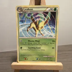 Leafeon Pokemon TCG Non Holo Rare HGSS Undaunted 17/90 - Image 1