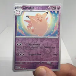 CLEFABLE 079/167 - REVERSE HOLO POKEMON - TWILIGHT MASQUERADE - Image 1