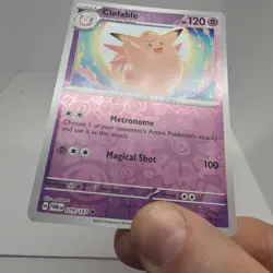 CLEFABLE 079/167 - REVERSE HOLO POKEMON - TWILIGHT MASQUERADE - Image 2