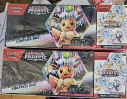 LOT OF 2 - Pokemon Prismatic Evolutions Surprise Box & Booster Bundle Sams Club - Image 1
