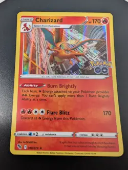 Charizard 10/78 Holo Rare NM Pokemon TCG - Pokemon Go English - Image 4