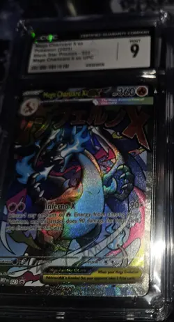 Mega Charizard X ex 2025 Pokemon Black Star Promos CGC 9 #023 - Image 5