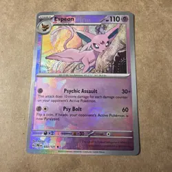 Pokemon Espeon 033/131 Master Ball Pattern Holo Rare Sv: Prismatic Evolutions - Image 1