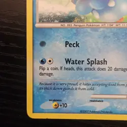 Pokemon TCG Piplup POP RARE PROMO Holo DP03 Pokemon Promos Holo Promo Promo - Image 5