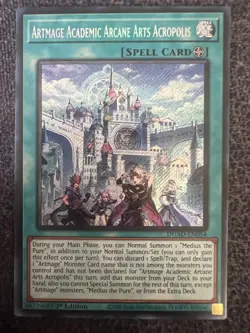 Yugioh Artmage Academic Arcane Arts Acropolis DUAD-EN054 Secret Rare 1st Ed NM - Image 1