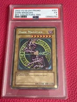 2002 Yu-Gi-Oh! Dark Magician BPT-001 — PSA 5 — - Image 1
