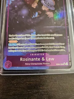 One Piece TCG Rosinante and Law The Azure Seas Seven EB04-038 Super Rare ALT ART - Image 2