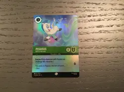 Disney Lorcana Pegasus Gift for Hercules Epic Rare 212/204 Fabled - Image 1