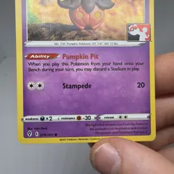 Pumpkaboo Holo Pokemon Prize Pack Series 2 Promo Pokemon Card NM/LP Play Stamp - Image 3