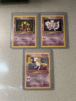 Pokemon TCG Mewtwo Mew Wotc Promo Cards - Image 1