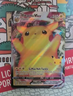 Pikachu VMAX Holo Celebrations SWSH062 Promo Pokemon Card - Image 1