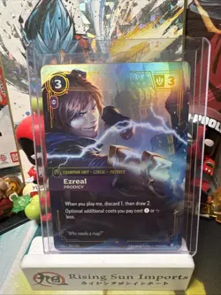 League of Legends Riftbound Ezreal Prodigy Champion Card 149/221 Spiritforged - Image 1