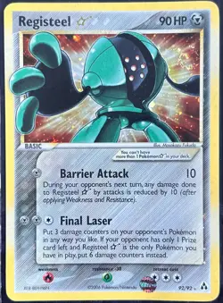 Gold Star Registeel - 92/92 EX Legend Maker - Pokemon Card - Image 1