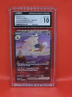 Pokemon Charizard EX Holo Card 199/165 Scarlet and Violet 151 Series - Image 1