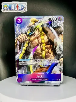 One Piece Card Game 🏴‍☠OP01-102 Jack RARE NM Alt Art Foil ENGLISH - Image 1