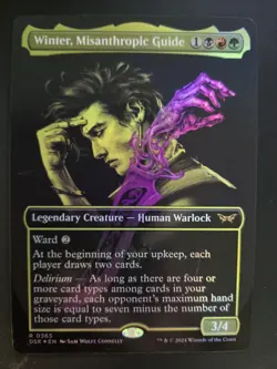 Winter, Misanthropic Guide NM FOIL SHOWCASE Duskmourn: House of Horror MTG - Image 1