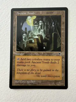 MTG Ancient Tomb Tempest Land - Image 1