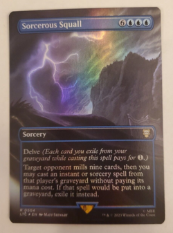 1x Sorcerous Squall Borderless FOIL MTG Lord of the Rings NM - Image 1
